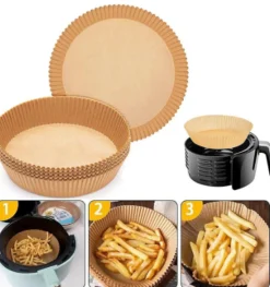 VIAMAJA Tilbehør Til Airfryer<Airfryer Papirforme, Rund - 50 stk.