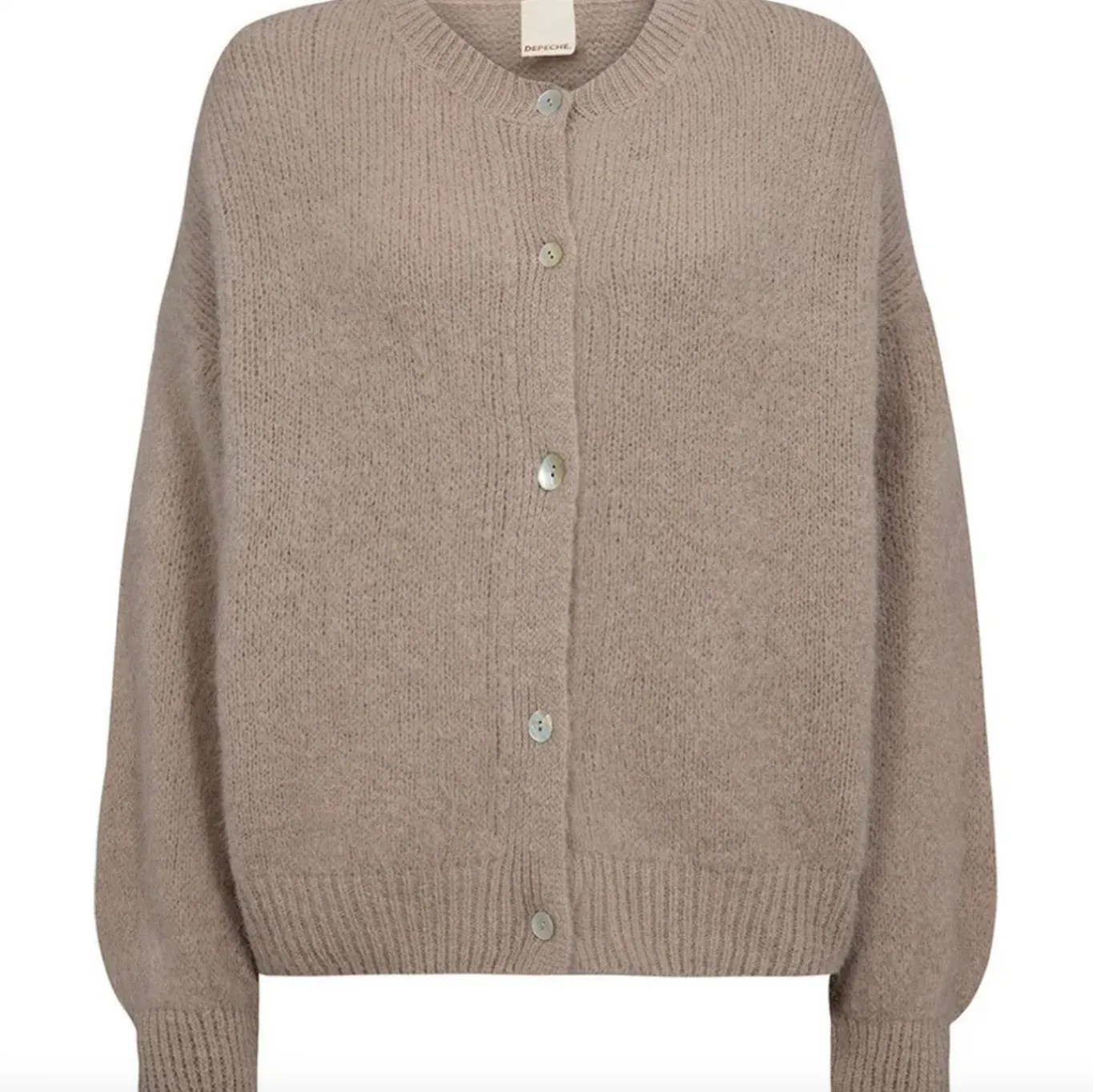 VIAMAJA Cardigans<Alpaca cardigan Depeche - Sand