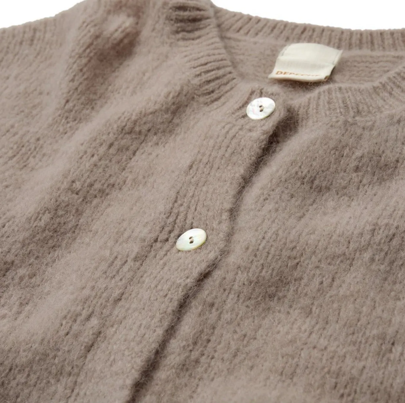 VIAMAJA Cardigans<Alpaca cardigan Depeche - Sand