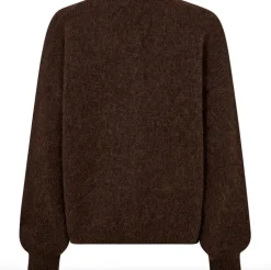 VIAMAJA Cardigans<Alpaca cardigan Depeche - Brown