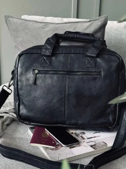 VIAMAJA Computertasker|Læder Tasker<Arbejdstaske - Black Cow leather