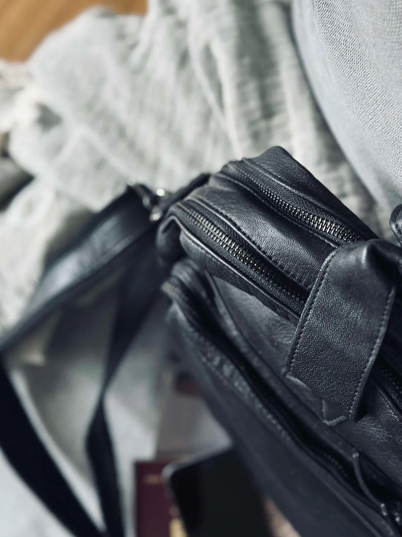 VIAMAJA Computertasker|Læder Tasker<Arbejdstaske - Black Cow leather