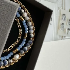 VIAMAJA Armbånd<Armbånd Erika Blue - Sæt med 4 armbånd