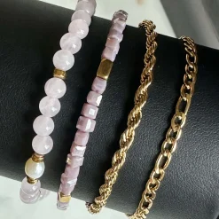 VIAMAJA Armbånd<Armbånd Erika lavendel - Sæt med 4 armbånd