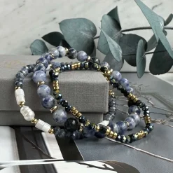 VIAMAJA Armbånd<Armbånd GISELE Blue mix – Sæt med 3 stk
