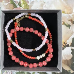 VIAMAJA Armbånd<Armbånd GISELE Coral – Sæt med 3 stk