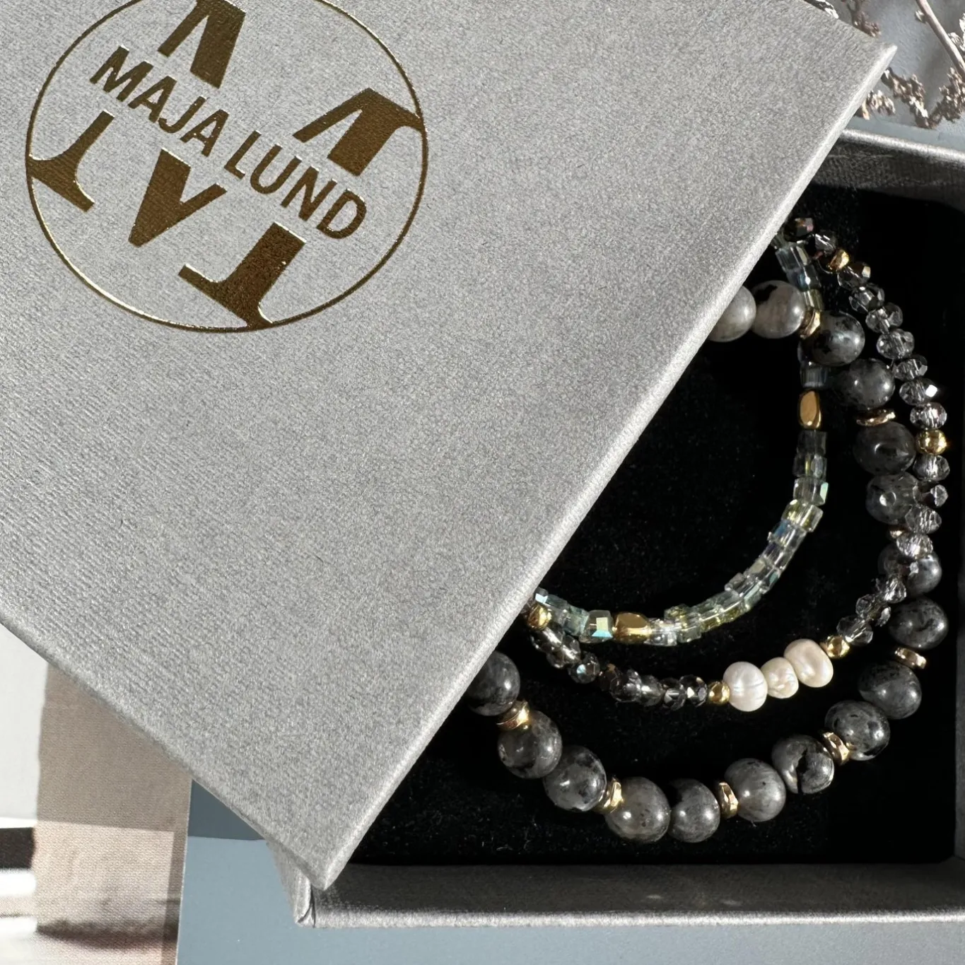 VIAMAJA Armbånd<Armbånd GISELE grey – Sæt med 3 stk