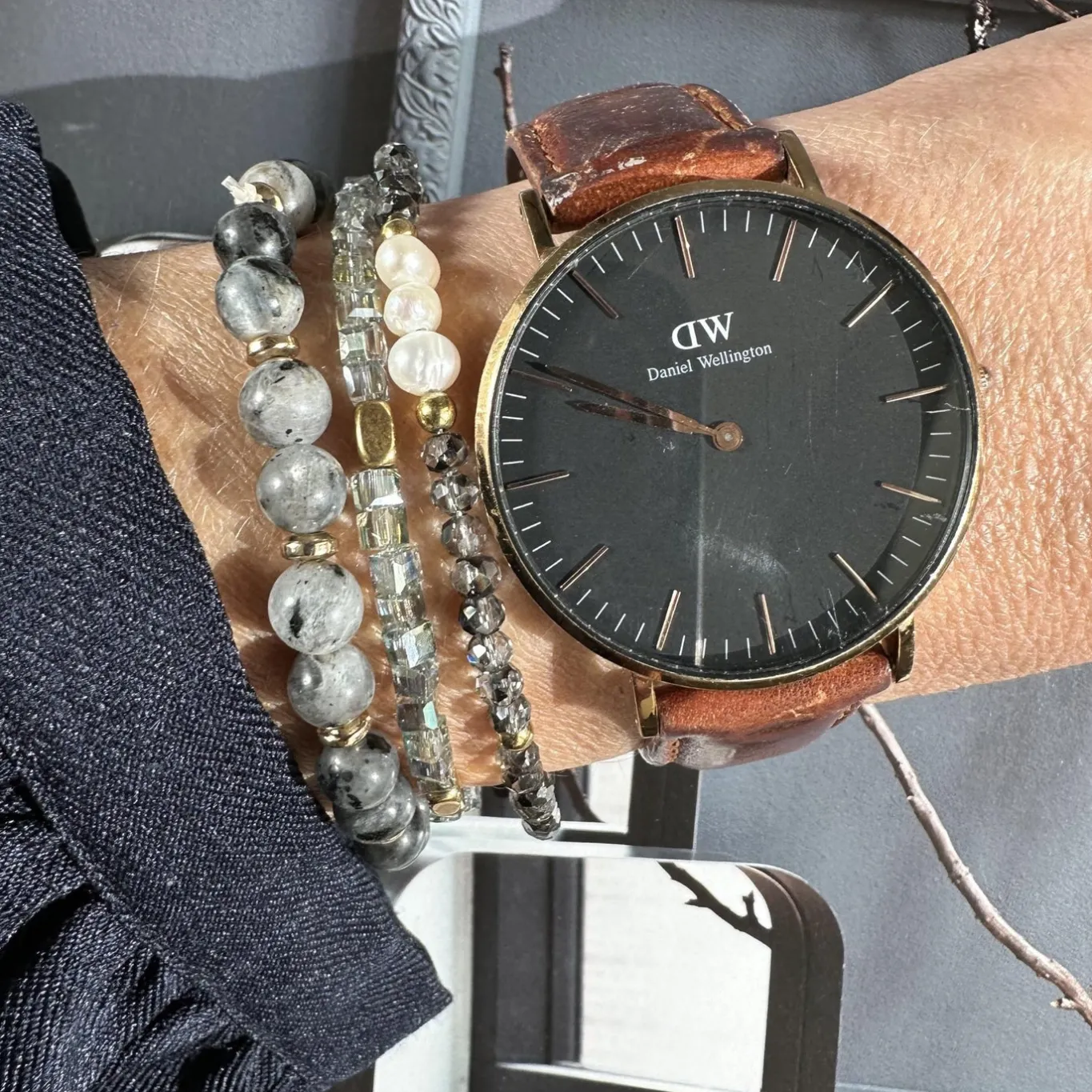 VIAMAJA Armbånd<Armbånd GISELE grey – Sæt med 3 stk