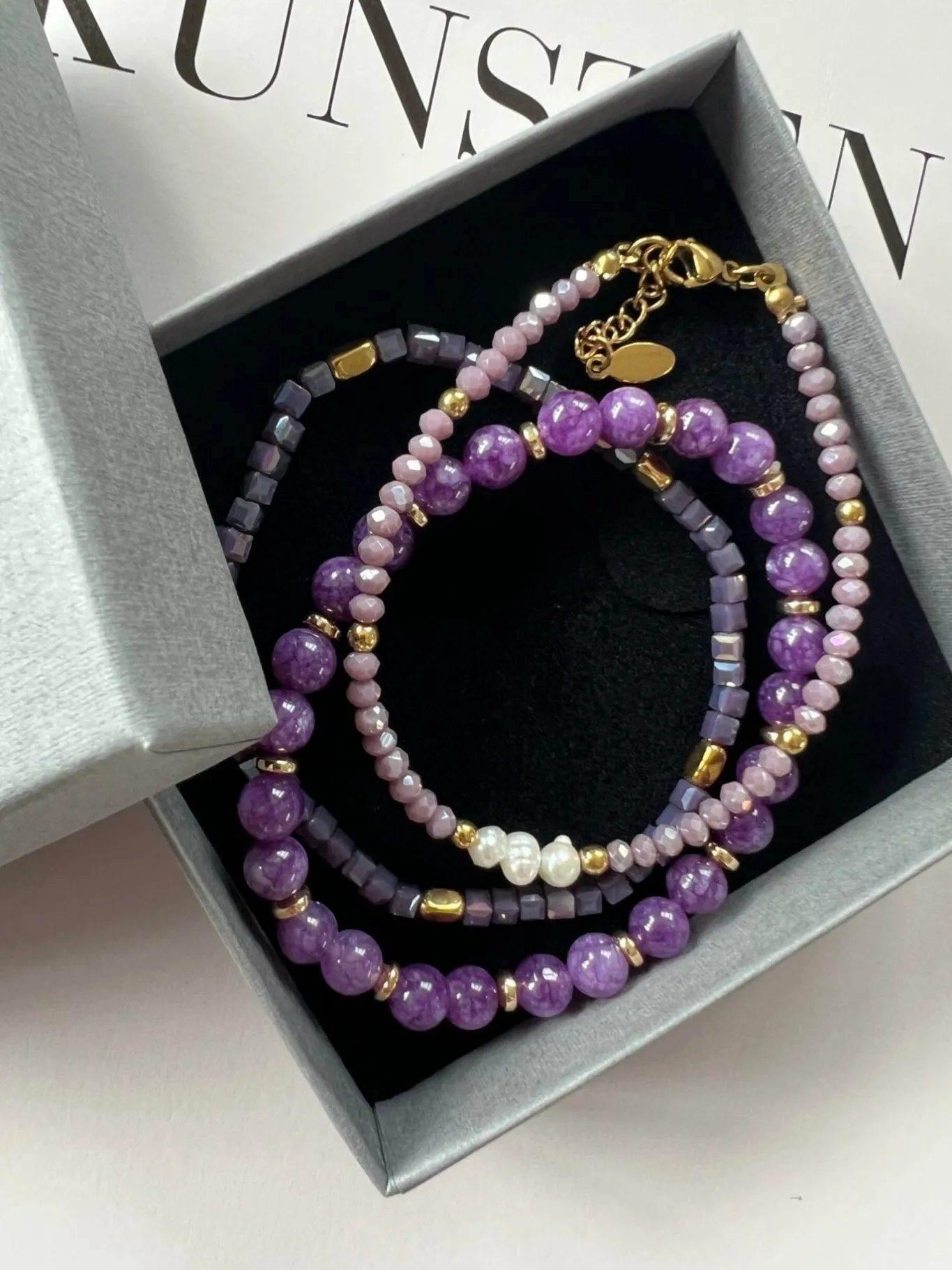 VIAMAJA Armbånd<Armbånd GISELE Lavendel – Sæt med 3 stk