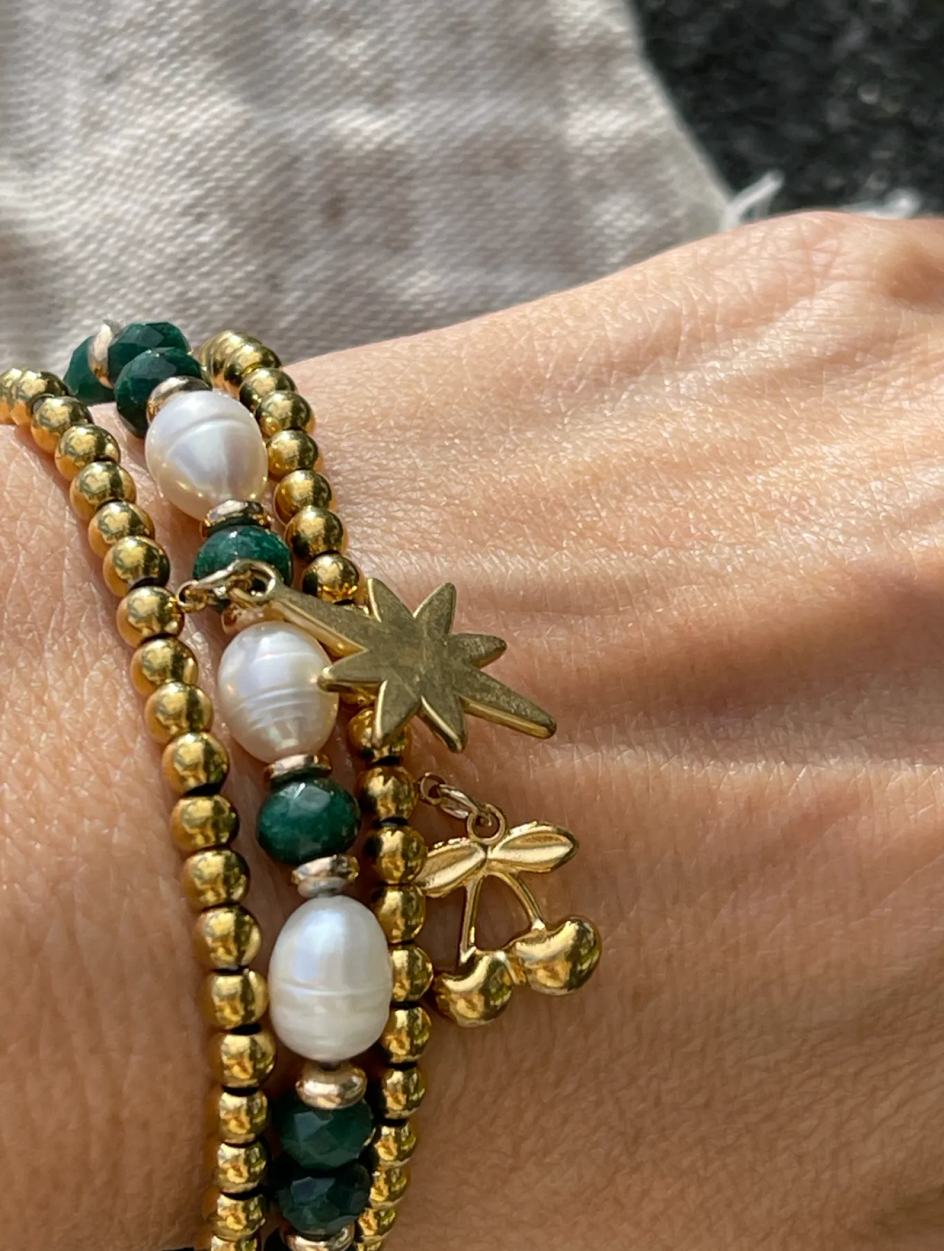VIAMAJA Armbånd<Armbånd Juliane - Emerald