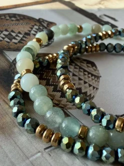 VIAMAJA Armbånd<Armbånd Leah Emerald – Sæt med 3 stk