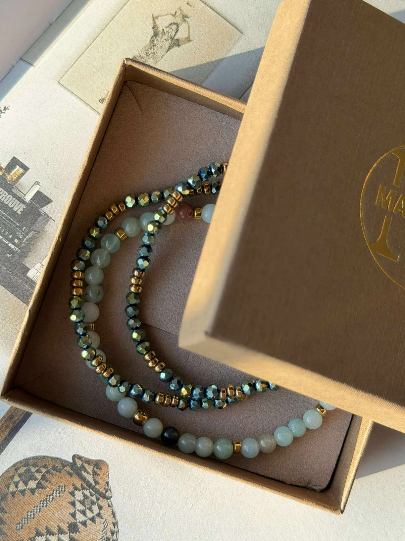 VIAMAJA Armbånd<Armbånd Leah Emerald – Sæt med 3 stk