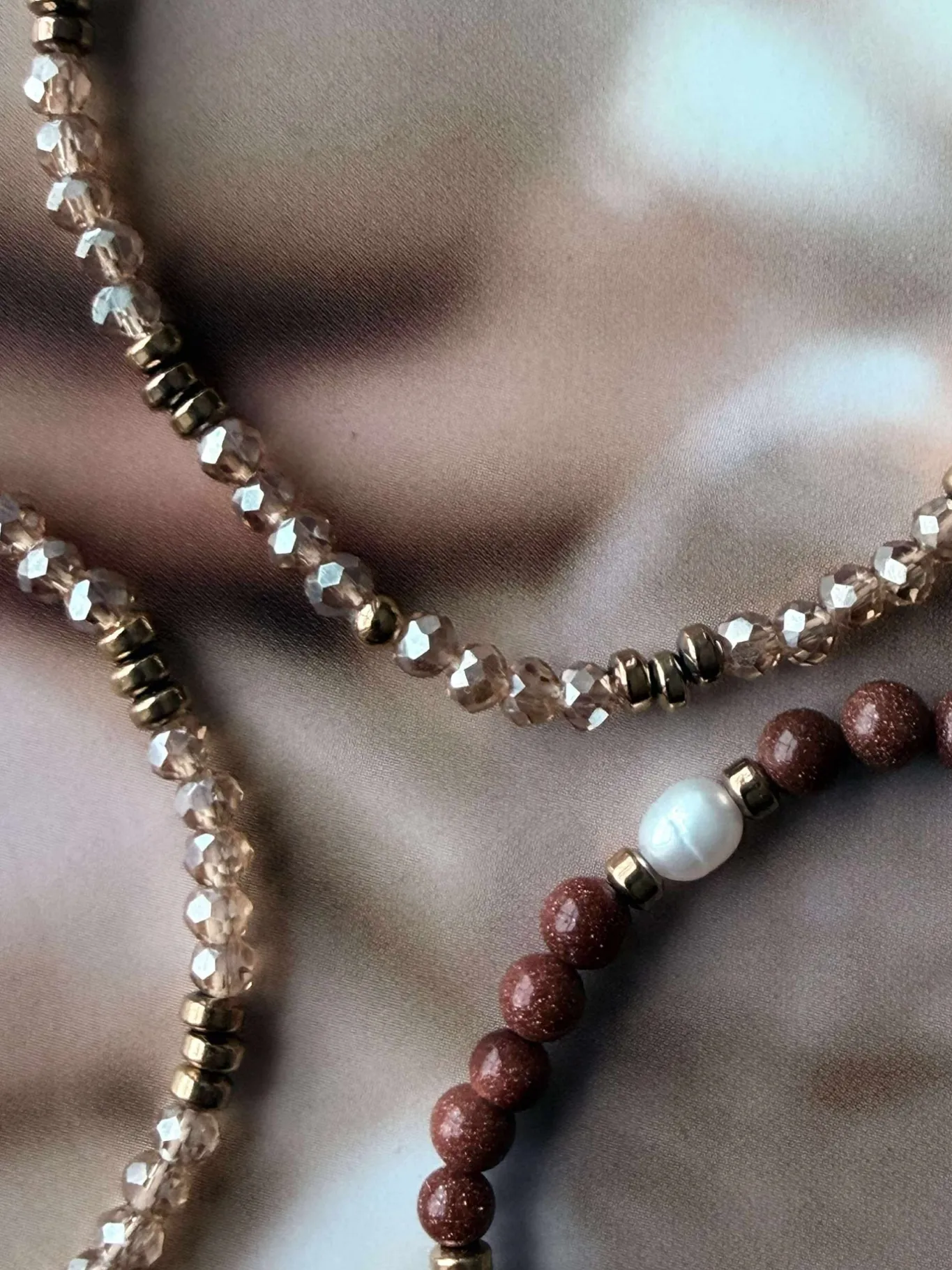 VIAMAJA Armbånd<Armbånd Leah Natur/Cognac – Sæt med 3 stk