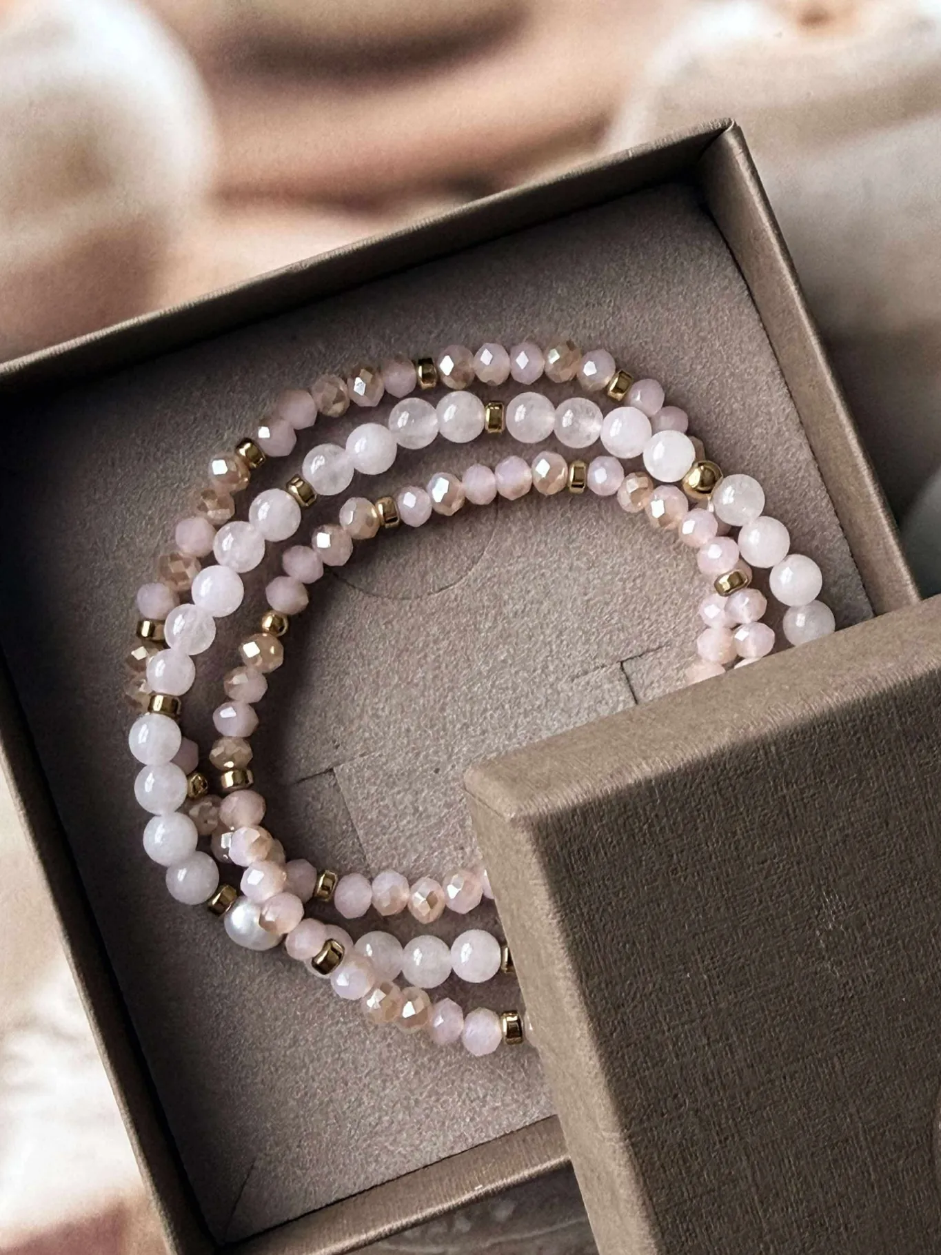 VIAMAJA Armbånd<Armbånd Leah Soft Rose – Sæt med 3 stk
