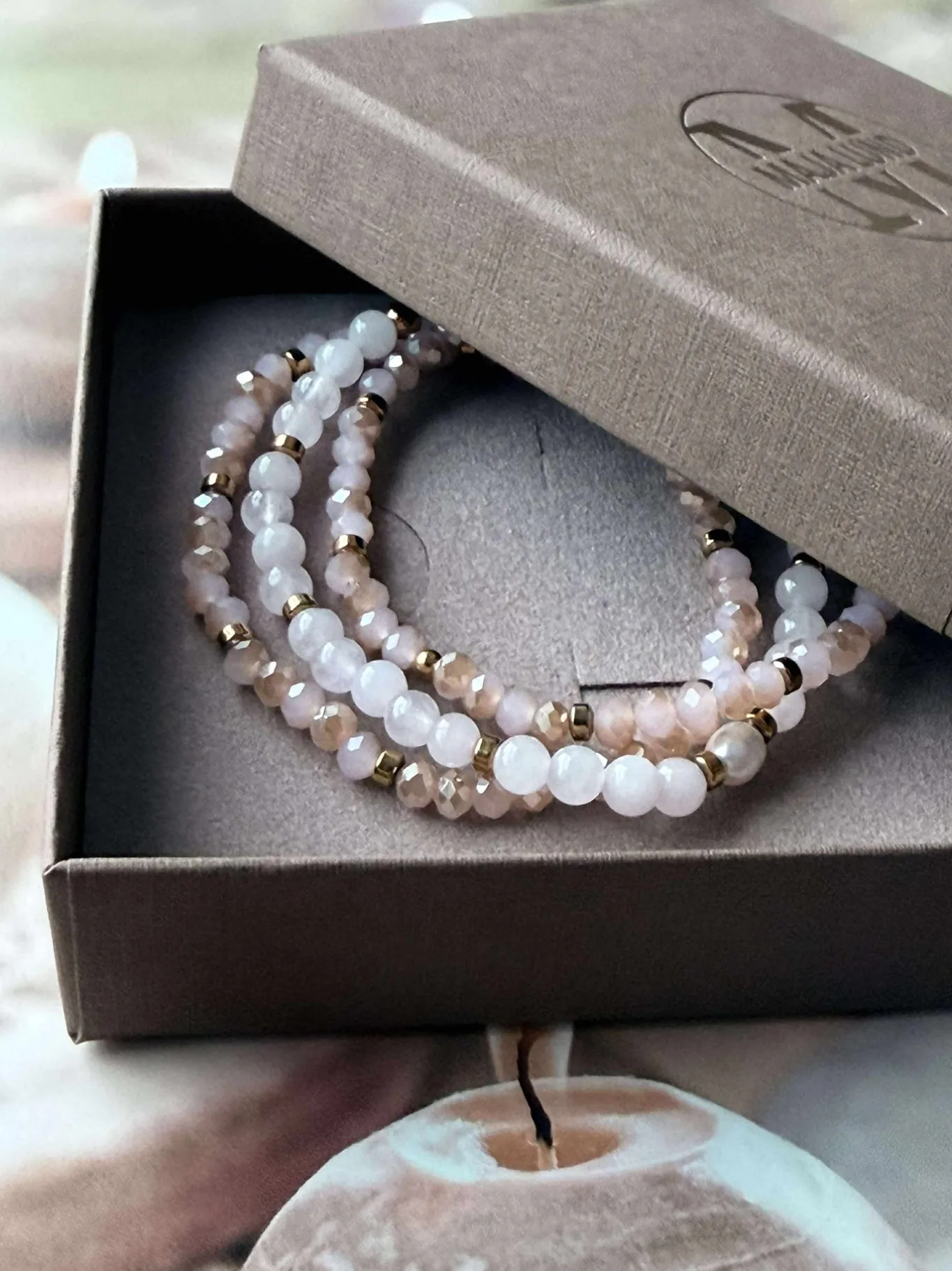 VIAMAJA Armbånd<Armbånd Leah Soft Rose – Sæt med 3 stk