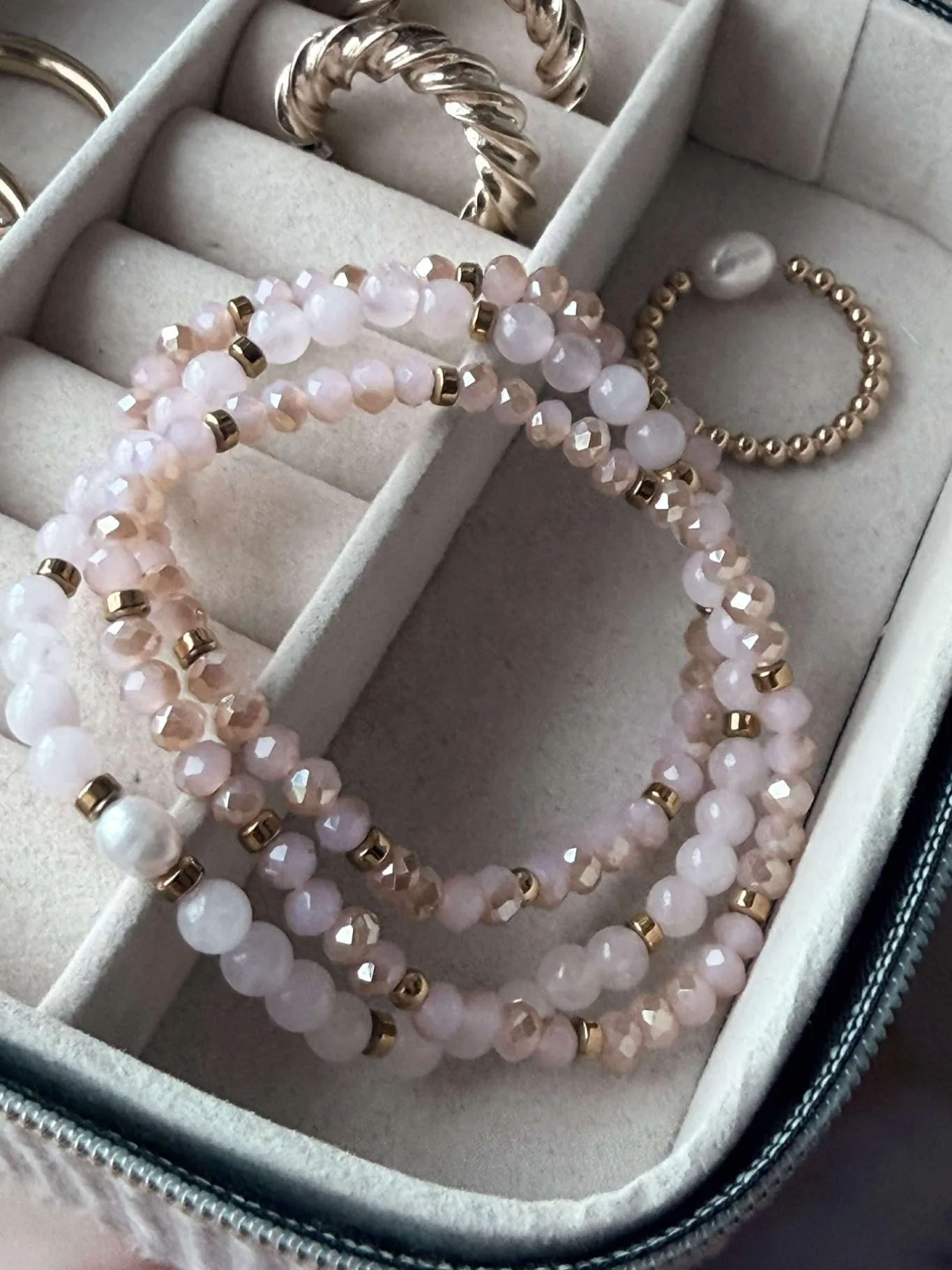 VIAMAJA Armbånd<Armbånd Leah Soft Rose – Sæt med 3 stk