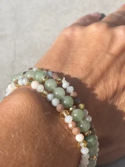 VIAMAJA Armbånd<Armbånd Luna Jade Green – Sæt med 3 stk