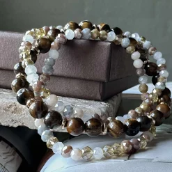 VIAMAJA Armbånd<Armbånd Luna Tiger Eye – Sæt med 3 stk