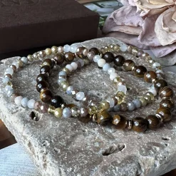 VIAMAJA Armbånd<Armbånd Luna Tiger Eye – Sæt med 3 stk