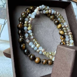 VIAMAJA Armbånd<Armbånd Luna Tiger Eye – Sæt med 3 stk