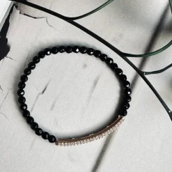 VIAMAJA Armbånd<Armbånd Maja ONYX m. forgyldt sterling silver