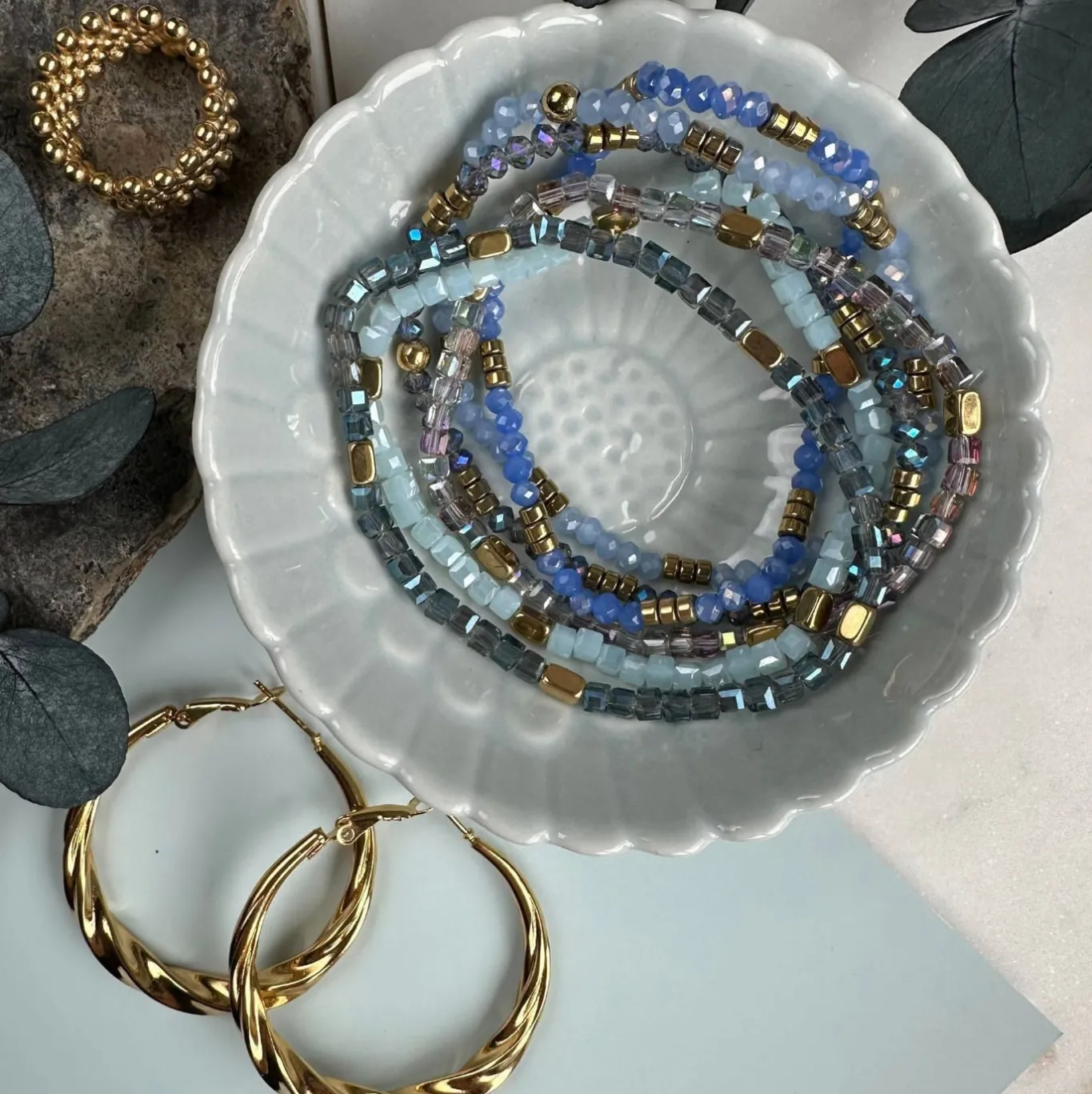 VIAMAJA Armbånd<Armbånd Merle – Blue mix 1.Stk