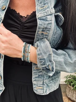 VIAMAJA Armbånd<Armbånd Merle – Blue mix 1.Stk