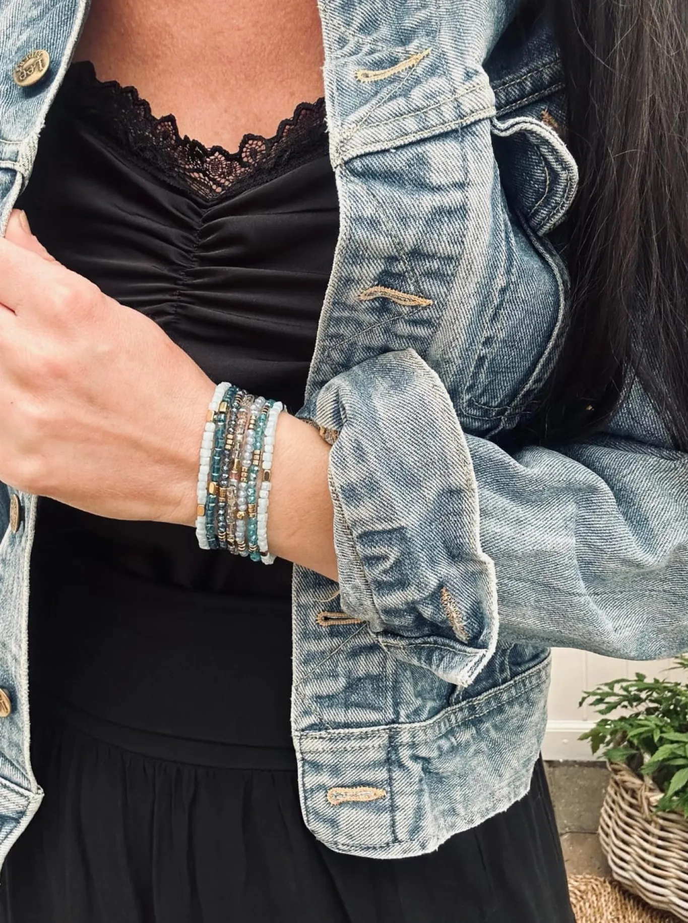 VIAMAJA Armbånd<Armbånd Merle – Blue mix 1.Stk