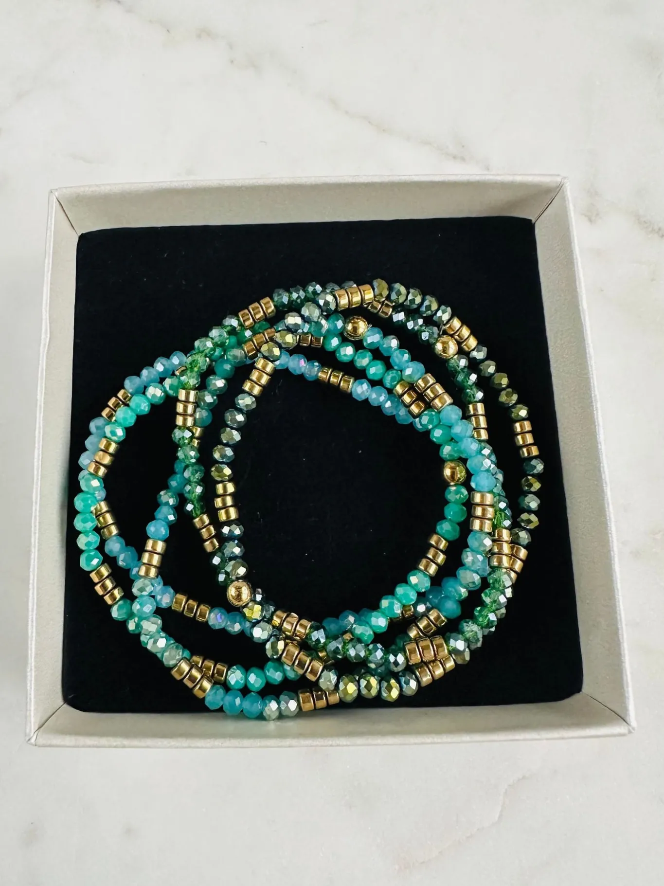 VIAMAJA Armbånd<Armbånd Merle – green mix 1.Stk