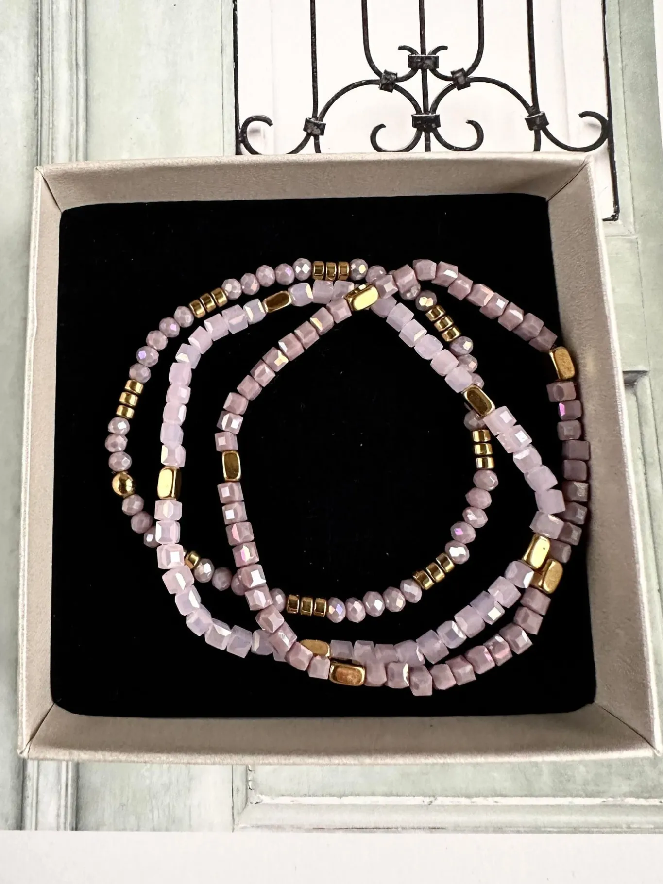 VIAMAJA Armbånd<Armbånd Merle – Lavendel mix 1.stk