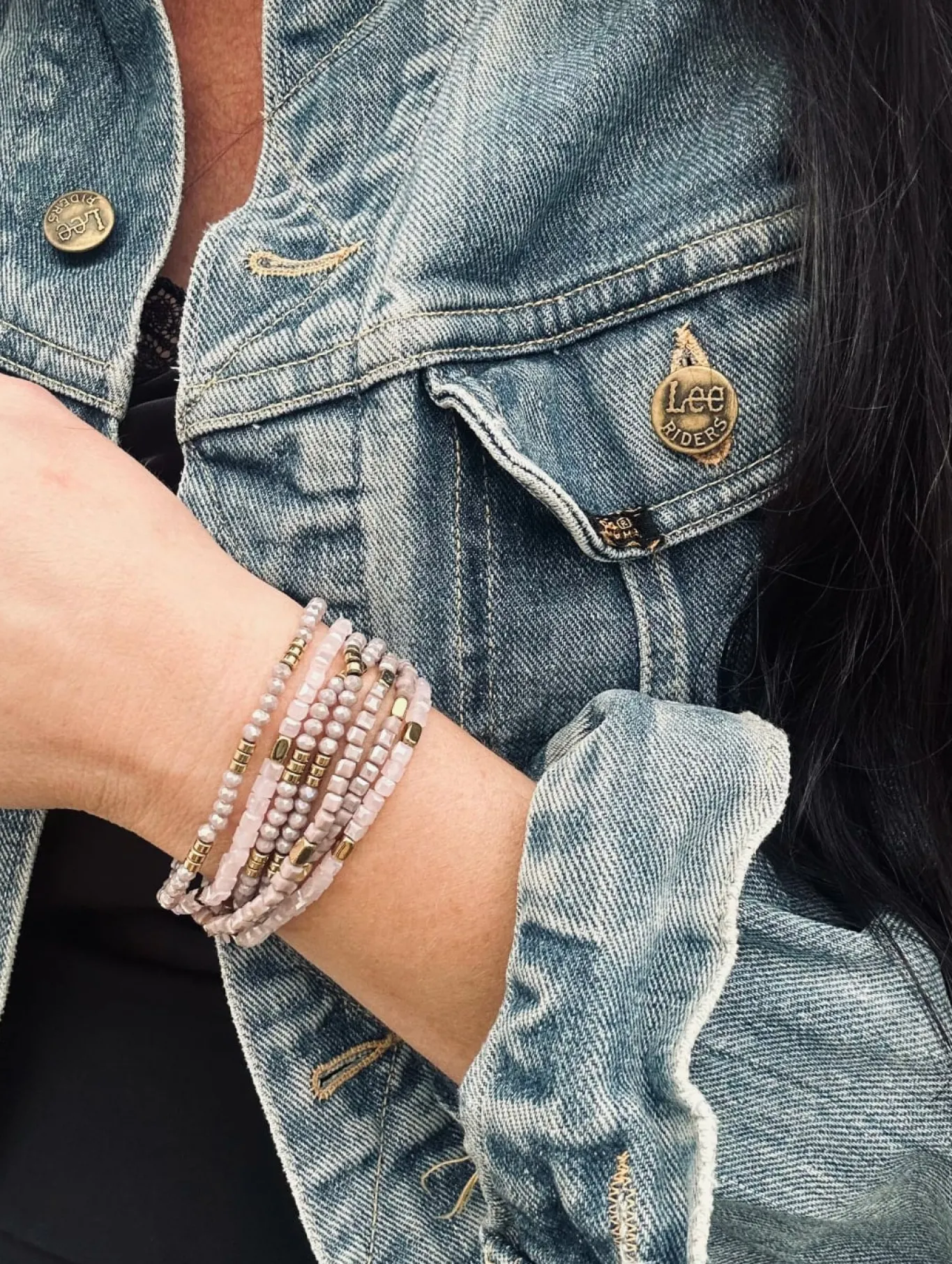 VIAMAJA Armbånd<Armbånd Merle – Lavendel mix 1.stk