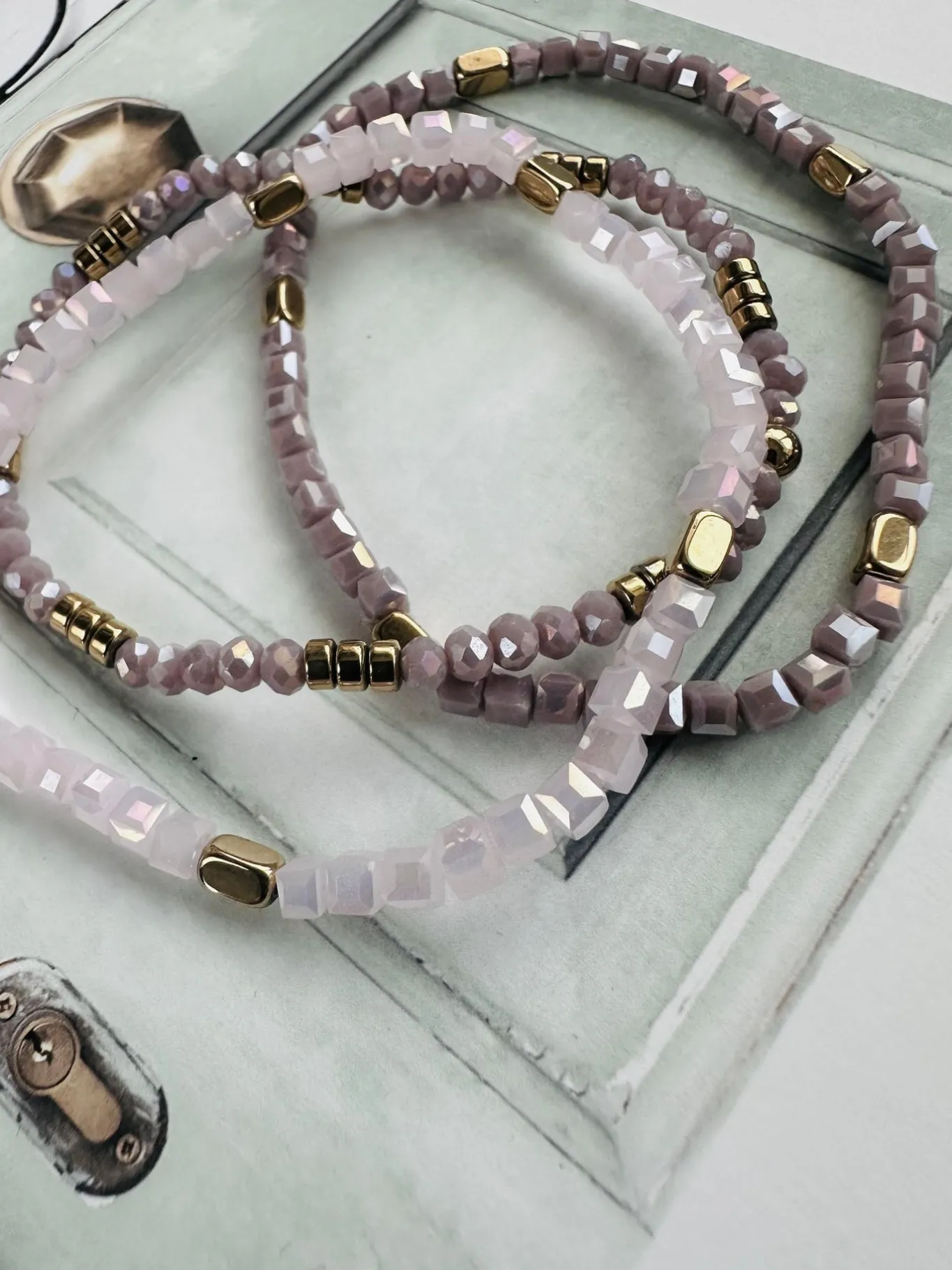 VIAMAJA Armbånd<Armbånd Merle – Lavendel mix 1.stk