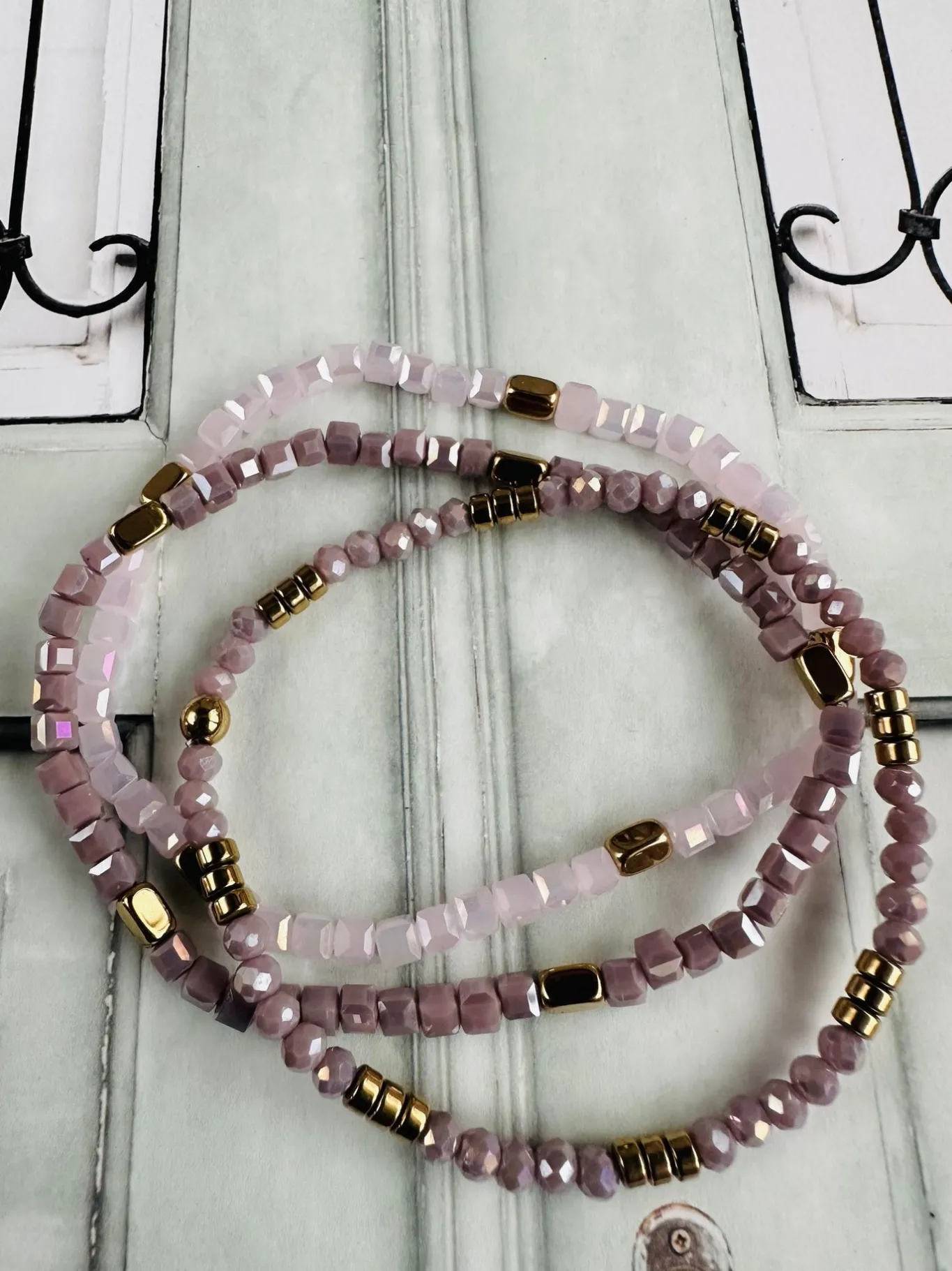 VIAMAJA Armbånd<Armbånd Merle – Lavendel mix 1.stk