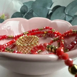 VIAMAJA Armbånd|Jul<Armbånd Merle – Red mix 1.Stk
