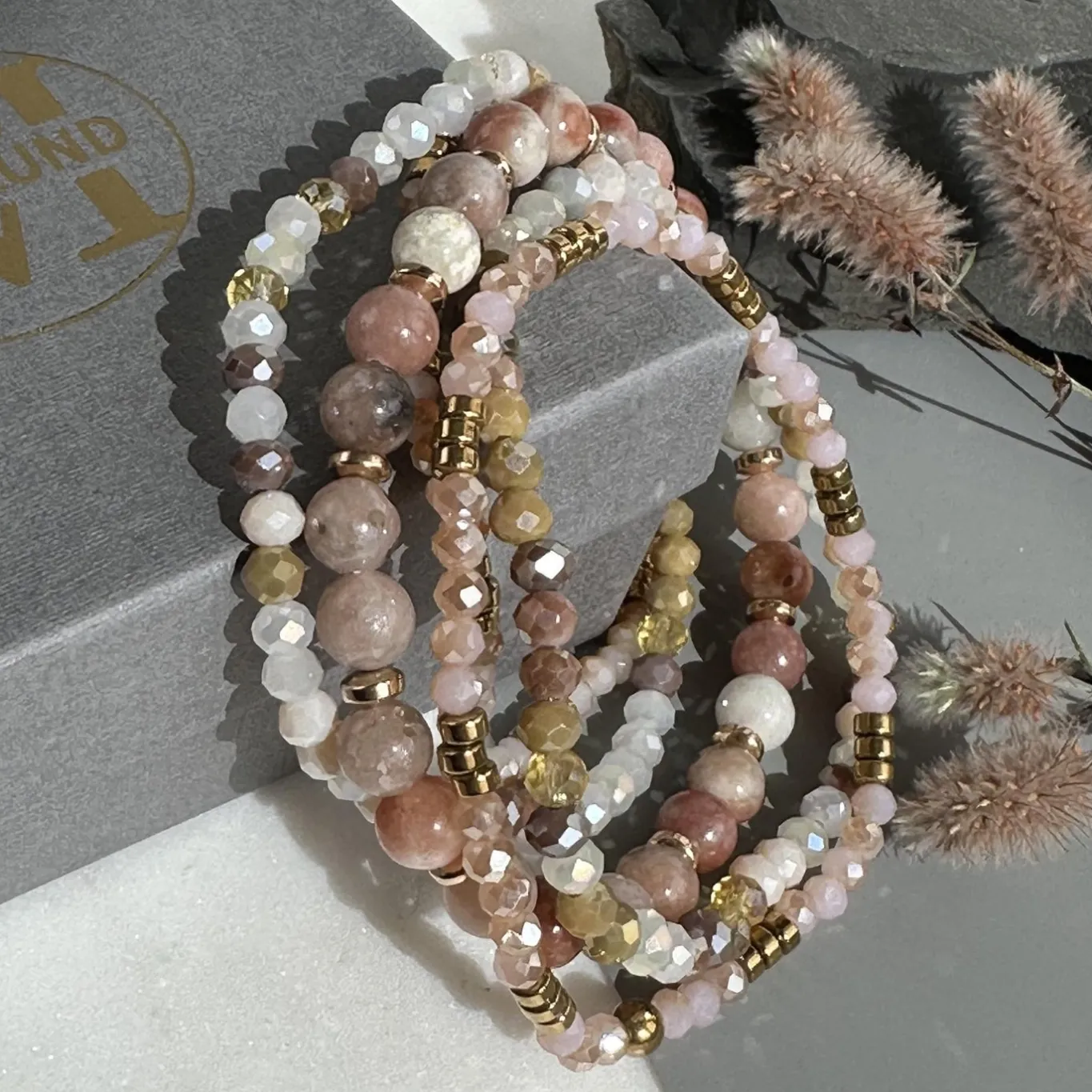 VIAMAJA Armbånd<Armbånd MICHELLE Natur – Sæt med 5 armbånd