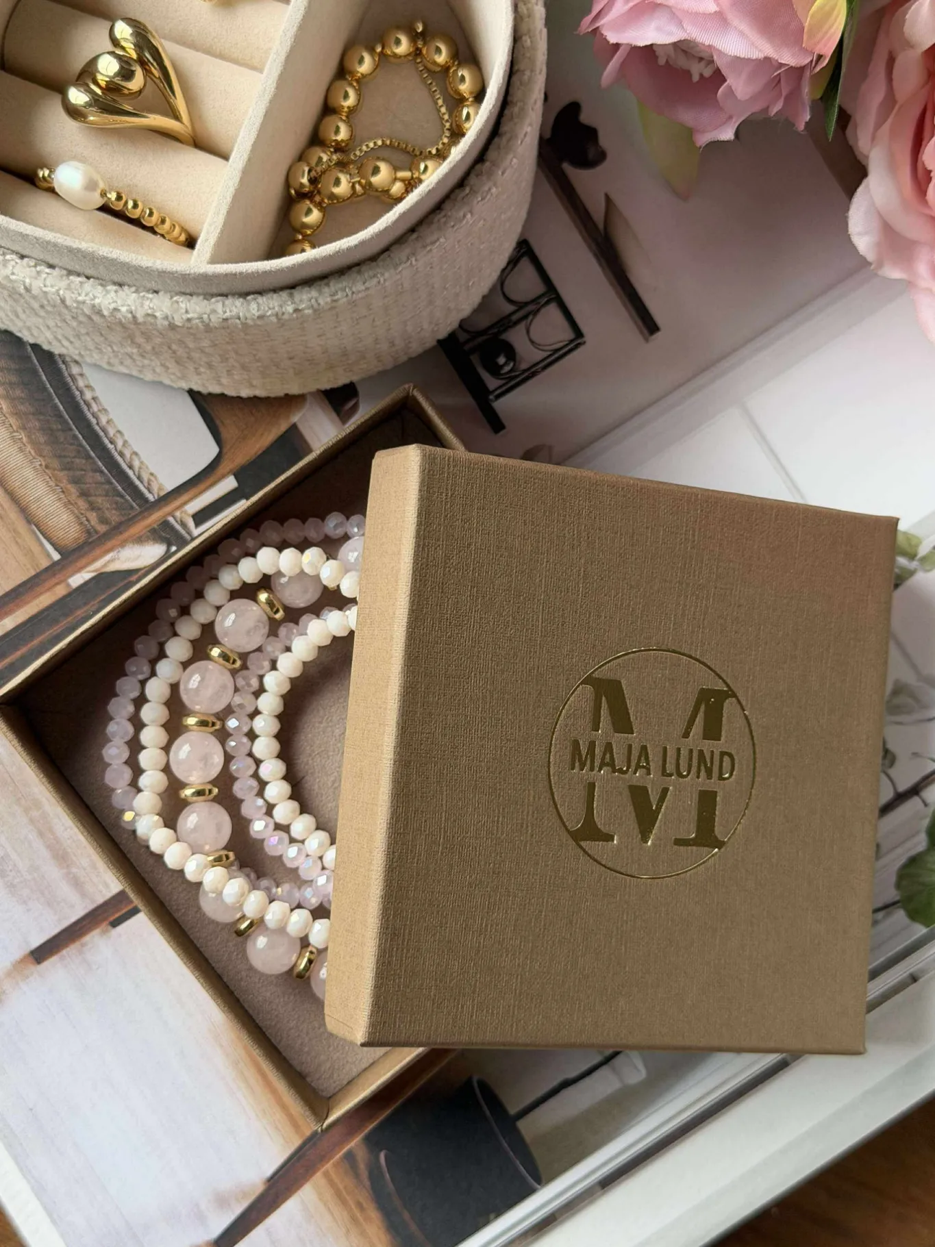 VIAMAJA Armbånd<Armbånd MICHELLE Soft Rose / Mix - 5 stk