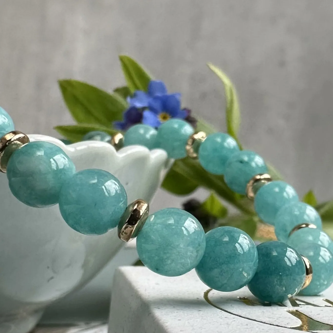 VIAMAJA Armbånd<Armbånd Mollie Aqua grøn
