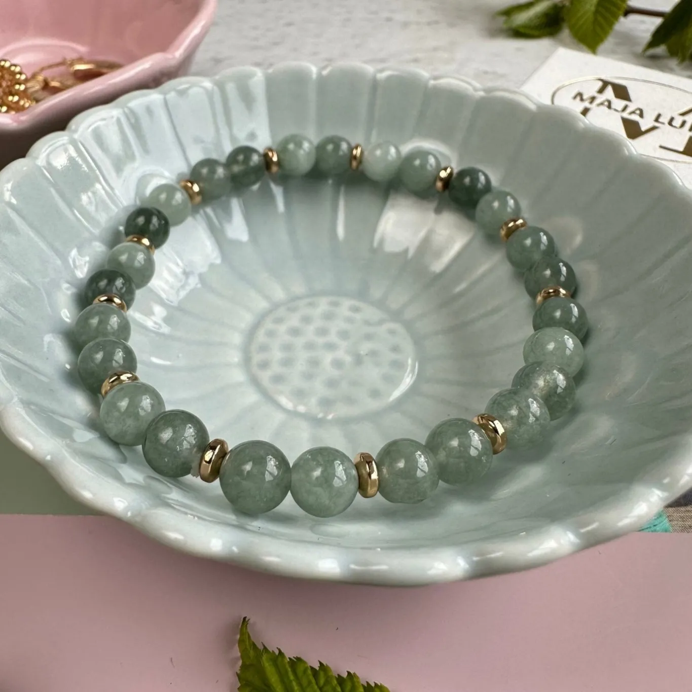 VIAMAJA Armbånd<Armbånd Mollie jade green
