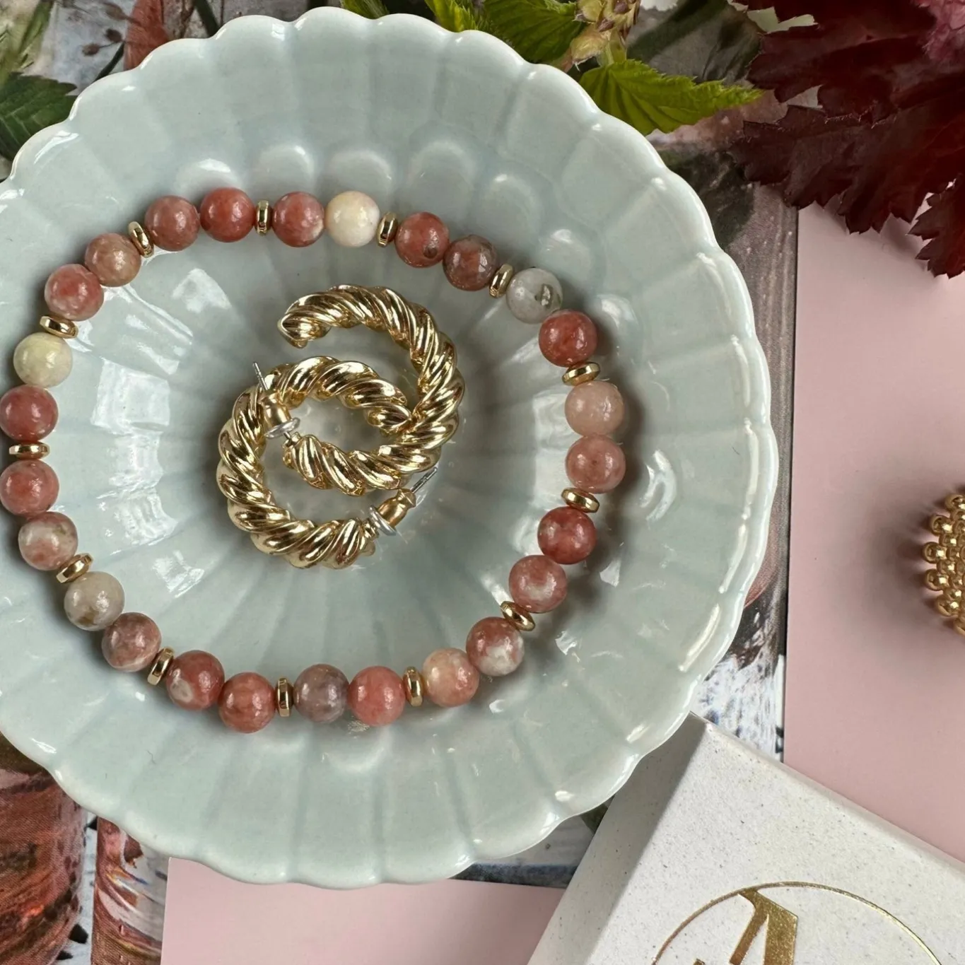 VIAMAJA Armbånd<Armbånd Mollie Natur / Rose