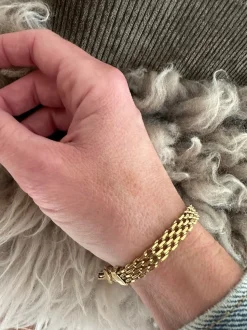 VIAMAJA Armbånd|Vandfaste Smykker<Armbånd Nelly forgyldt 17cm - Vandfast