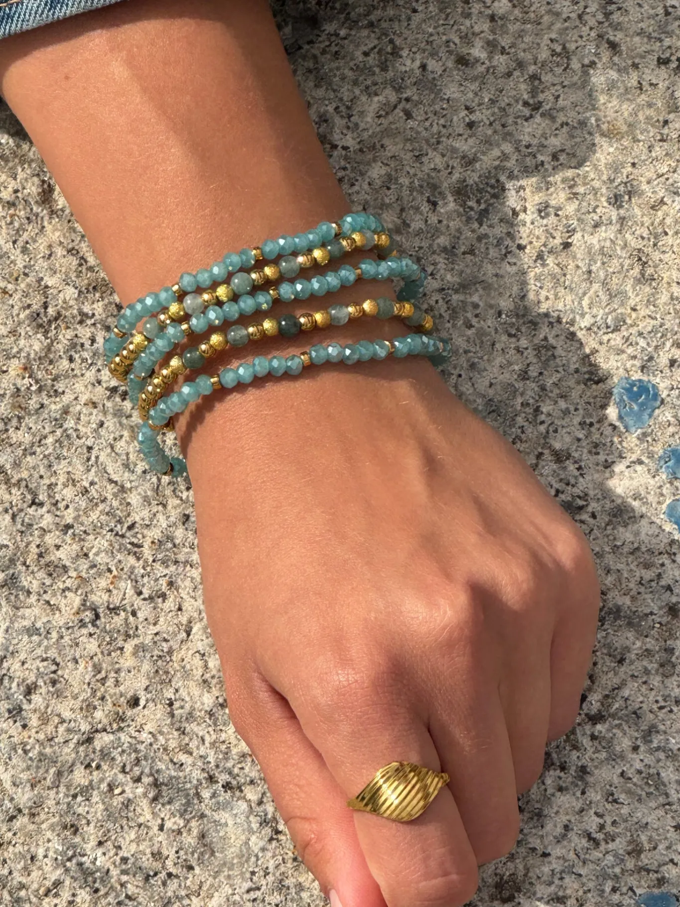 VIAMAJA Armbånd<Armbånd Ofelia Aqua - Sæt med 5 armbånd