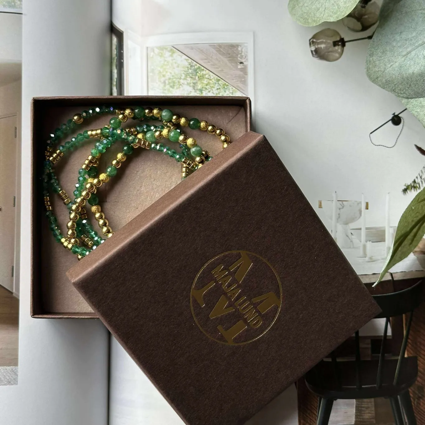 VIAMAJA Armbånd<Armbånd Ofelia Emerald - Sæt med 5 armbånd