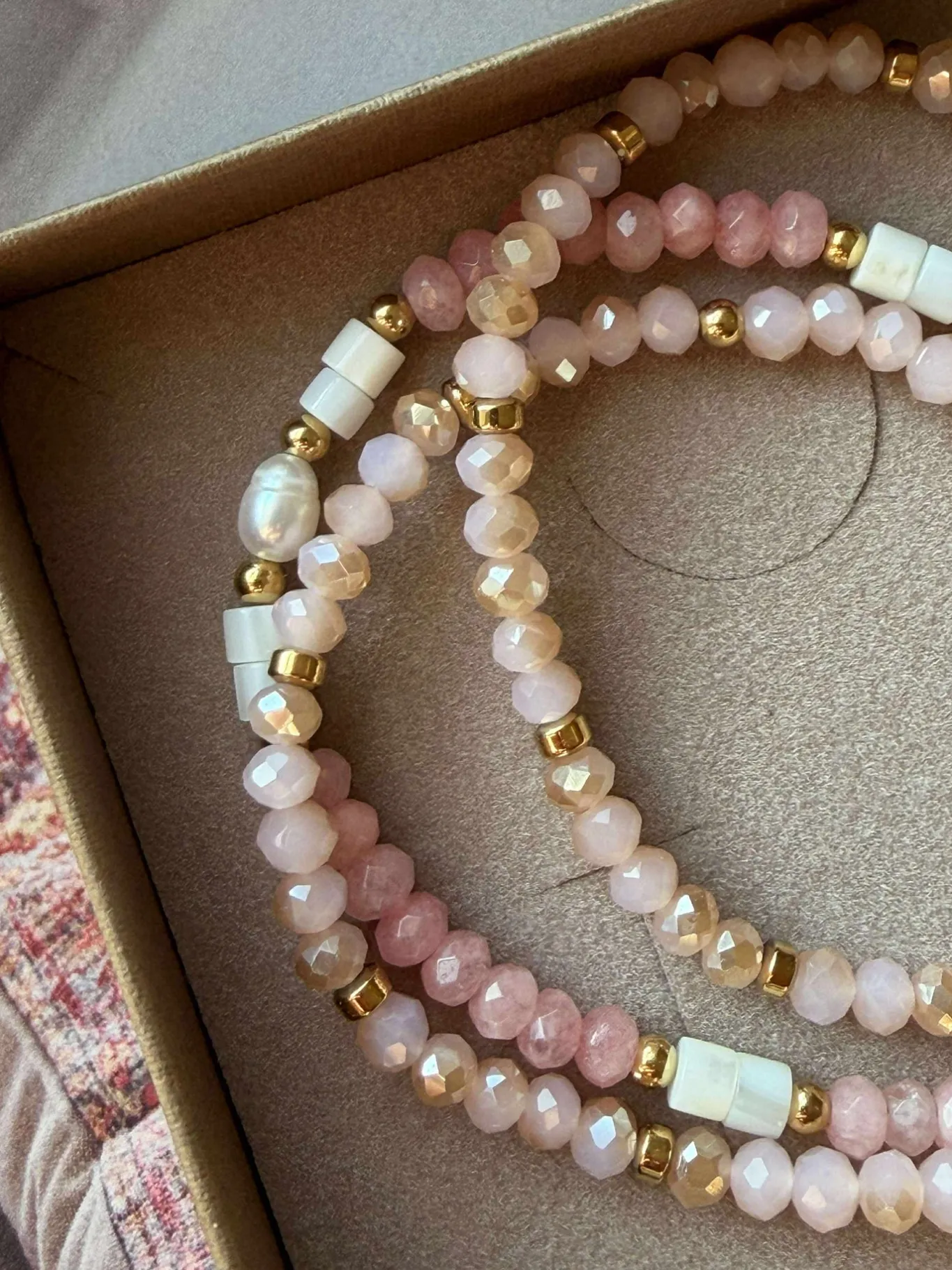 VIAMAJA Armbånd<Armbånd Sarabella Soft Rose – Sæt med 3 stk