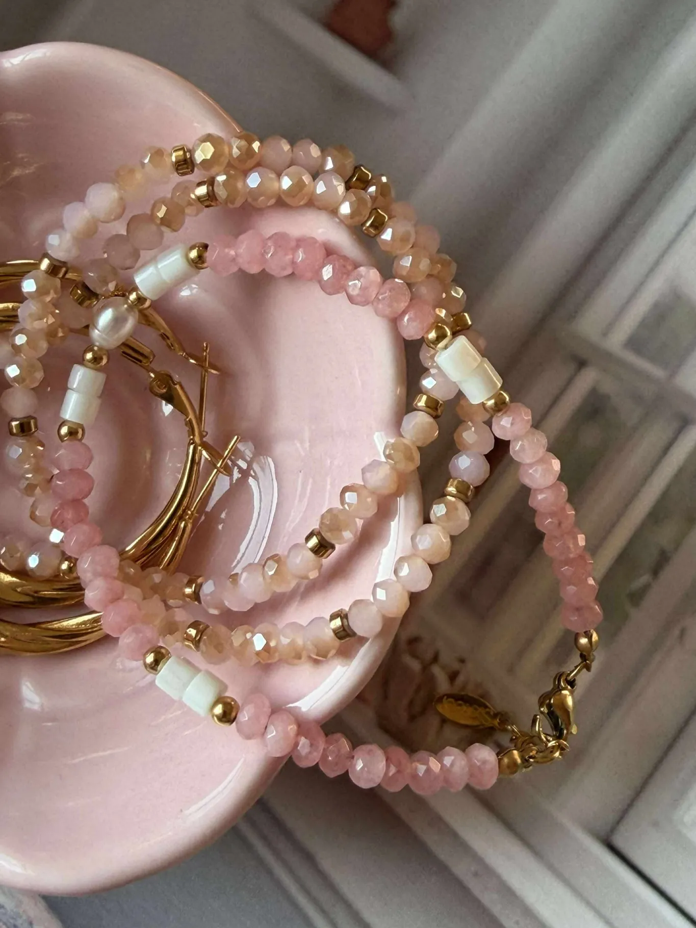 VIAMAJA Armbånd<Armbånd Sarabella Soft Rose – Sæt med 3 stk