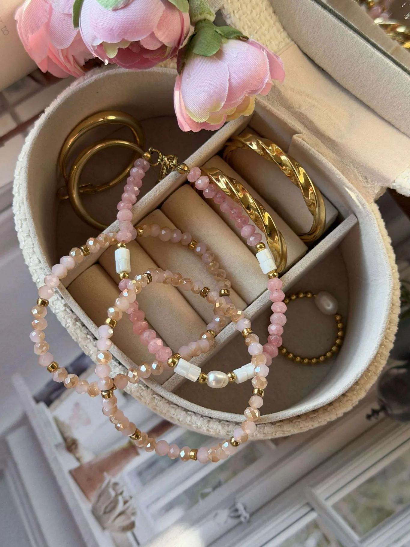 VIAMAJA Armbånd<Armbånd Sarabella Soft Rose – Sæt med 3 stk