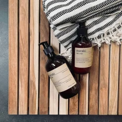 VIAMAJA Bademåtter<Bademåtte i Teak med gummifødder – 80X60cm
