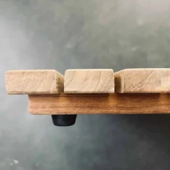 VIAMAJA Bademåtter<Bademåtte i Teak med gummifødder – 80X60cm