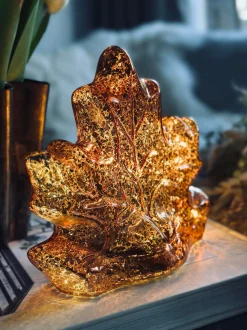 VIAMAJA Lamper|Mushroom Lamper<Blad med led lys og timer - Flere farver