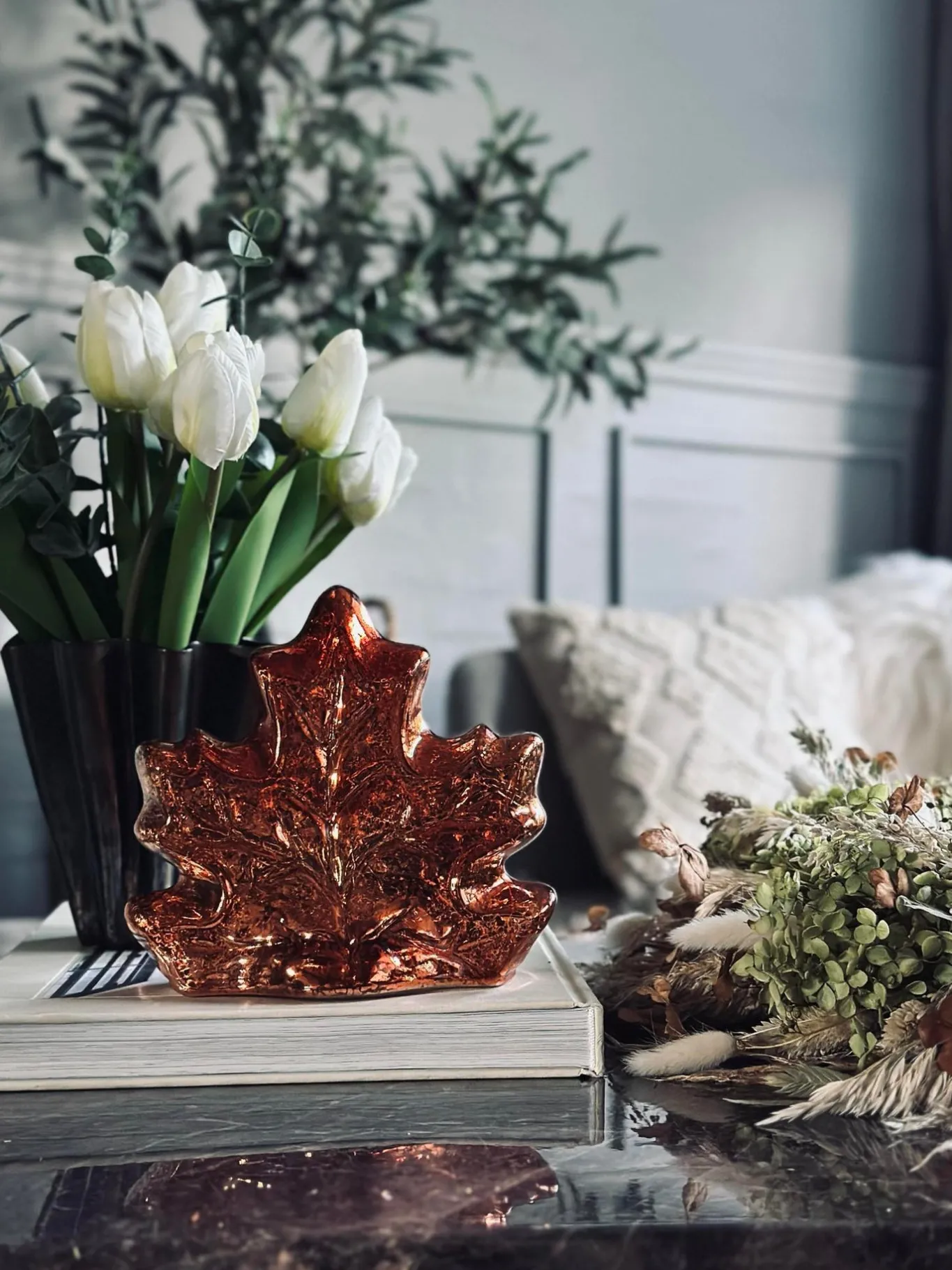 VIAMAJA Lamper|Mushroom Lamper<Blad med led lys og timer - Flere farver