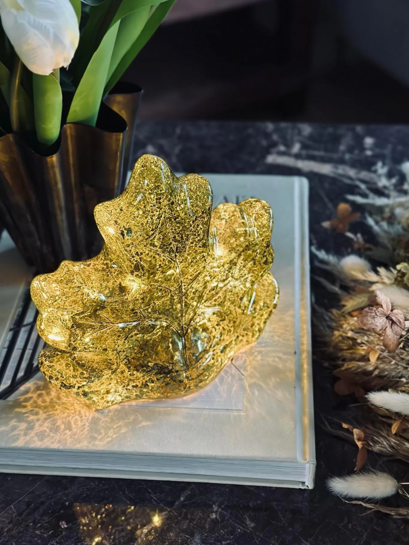 VIAMAJA Lamper|Mushroom Lamper<Blad med led lys og timer - Flere farver